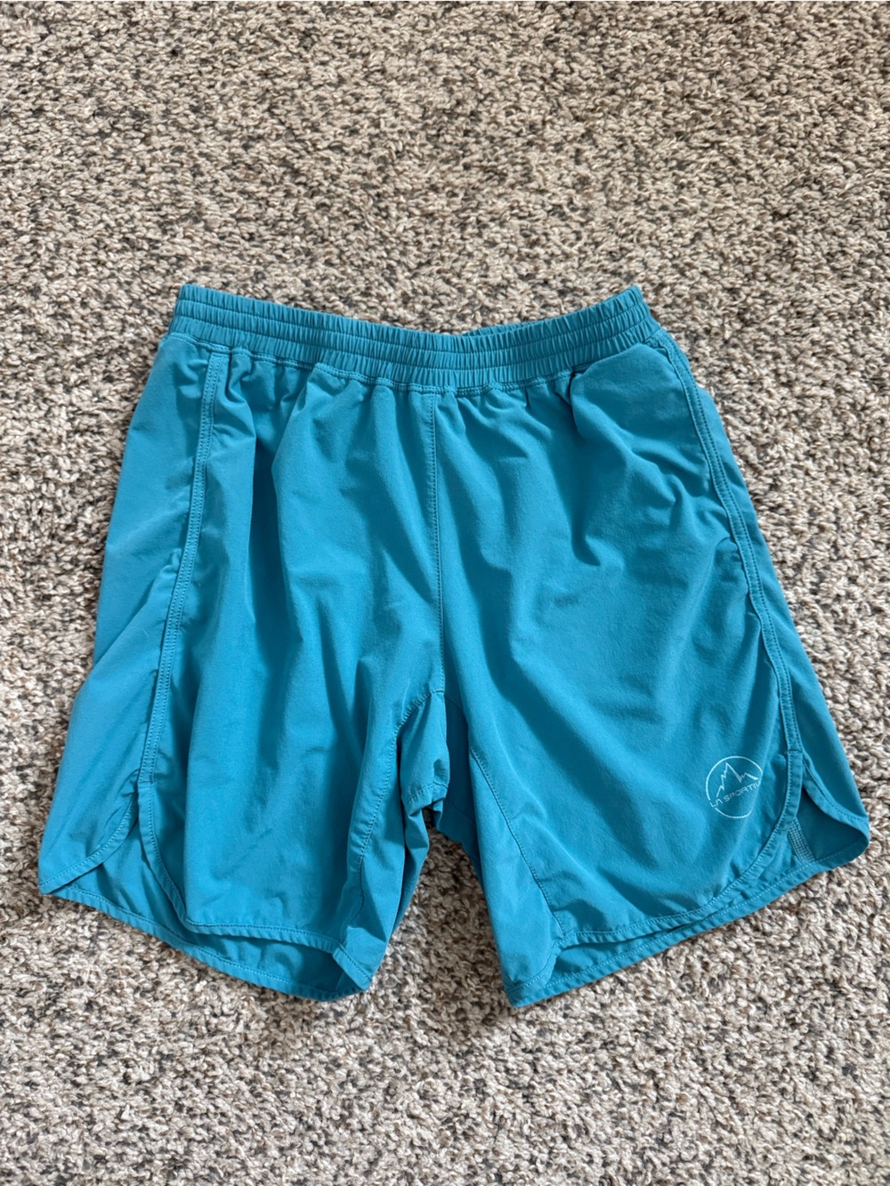 La Sportiva Teal Drawstring Athletic Shorts